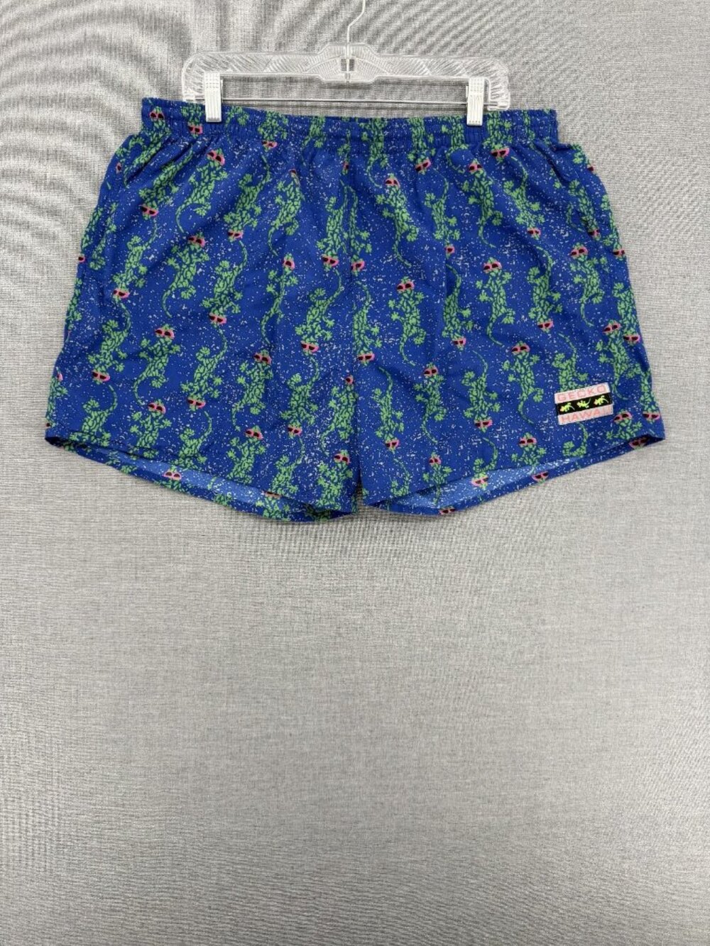Vtg Gecko Hawaii Volley Board Shorts Mens 2XL 5" Beach Swim Trunks